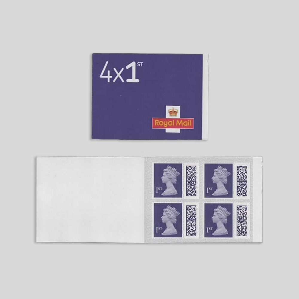 1st Class Letter - Barcoded, Self-adhesive Booklets (4 stamps) - Save up to 25.5%
