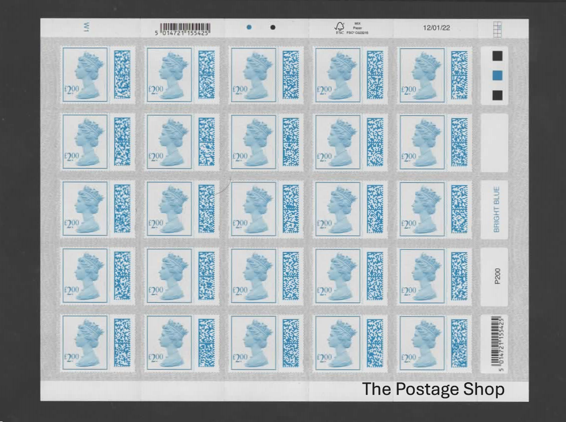 Individual Value £2 - Barcoded, Self-adhesive Stamps - Save up to 14%