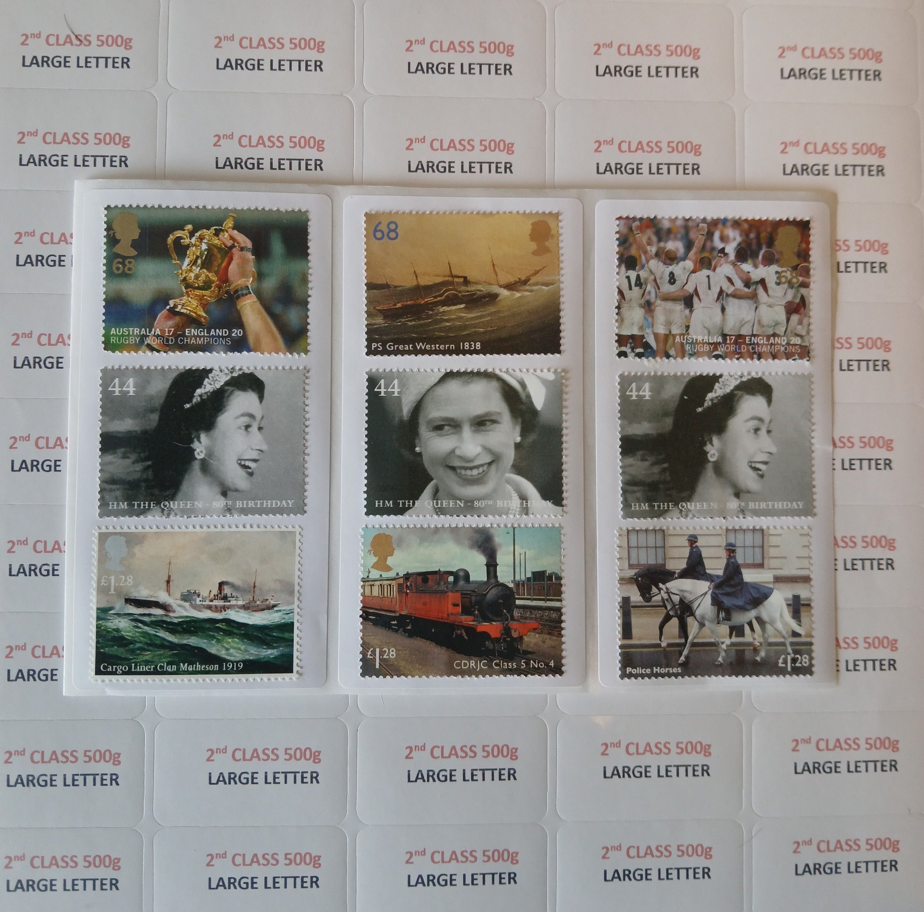 2nd Class Large Letter 500g Label - value £2.40 - Save up to 30%