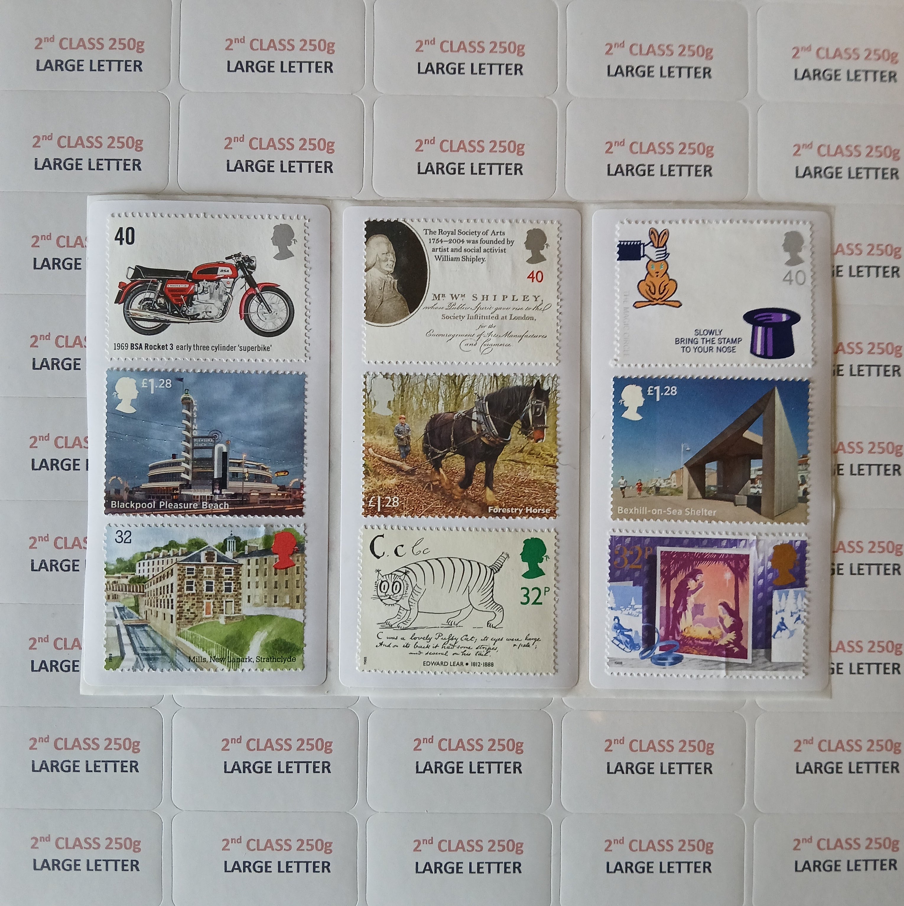 2nd Class Large Letter 250g Label - value £2.00 - Save up to 30%