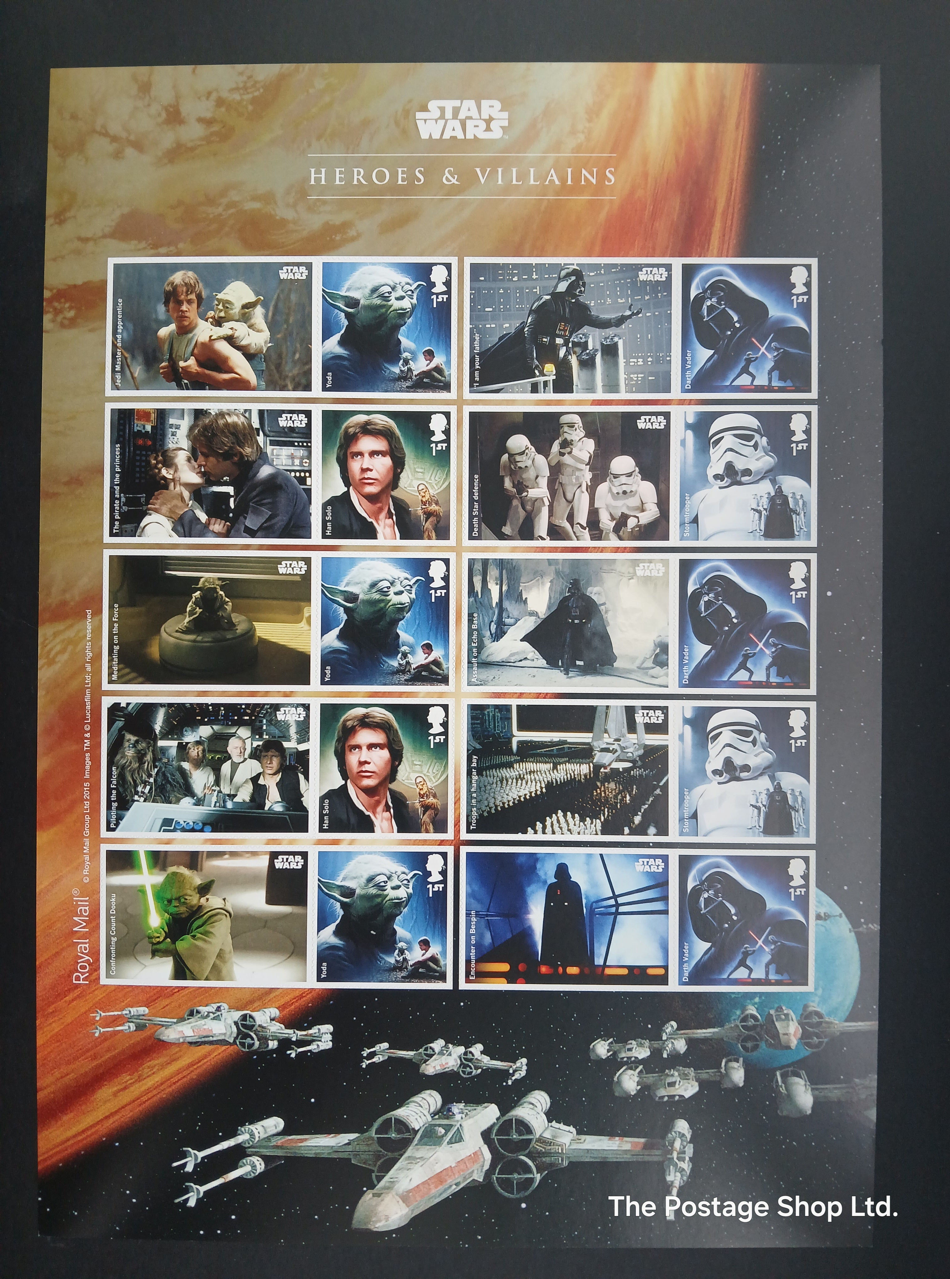 Star Wars 1st Issue Smiler/Label Sheet - Save up to 35%