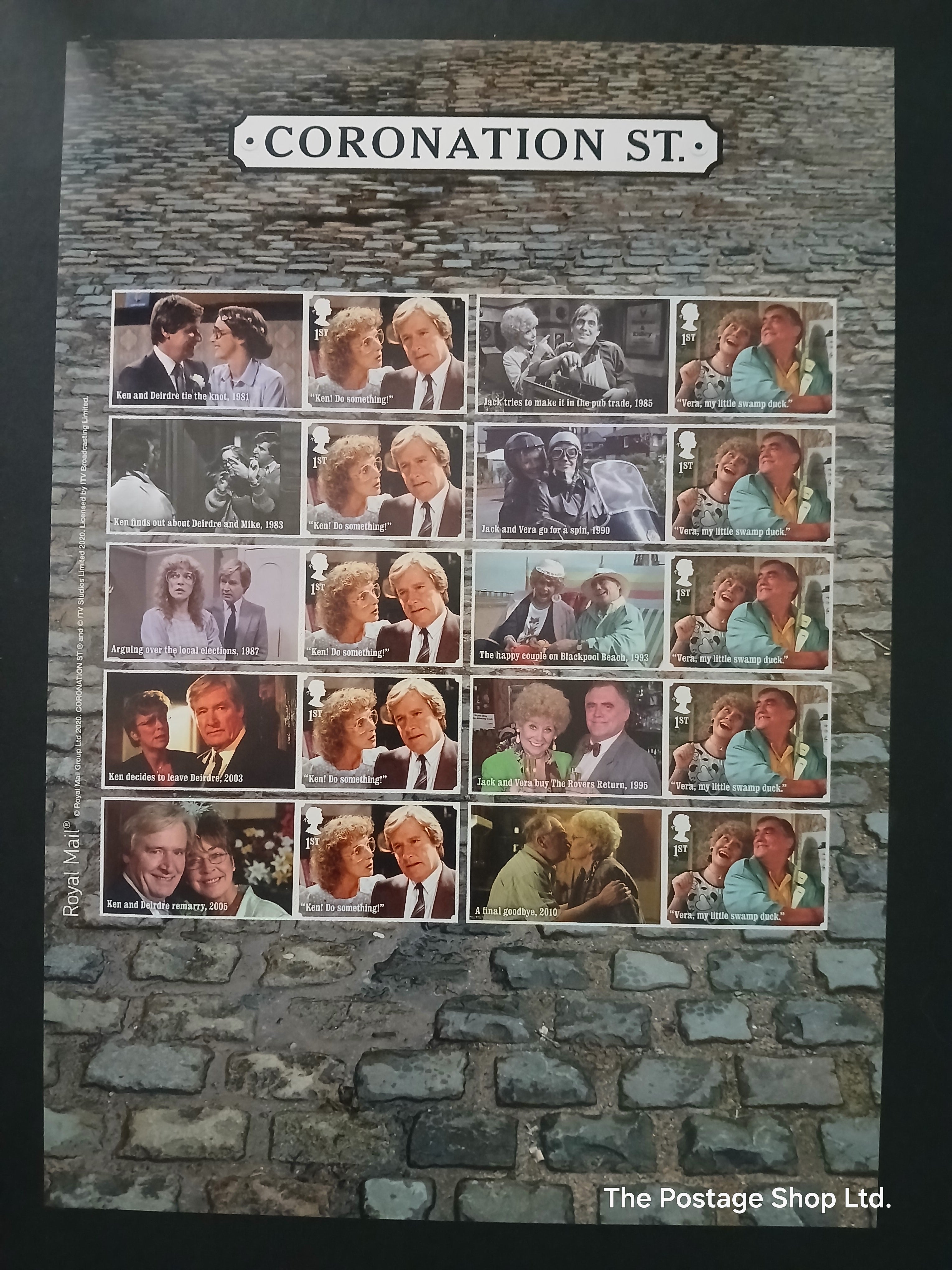 Coronation Street Smiler/Label Sheet - Save up to 25%