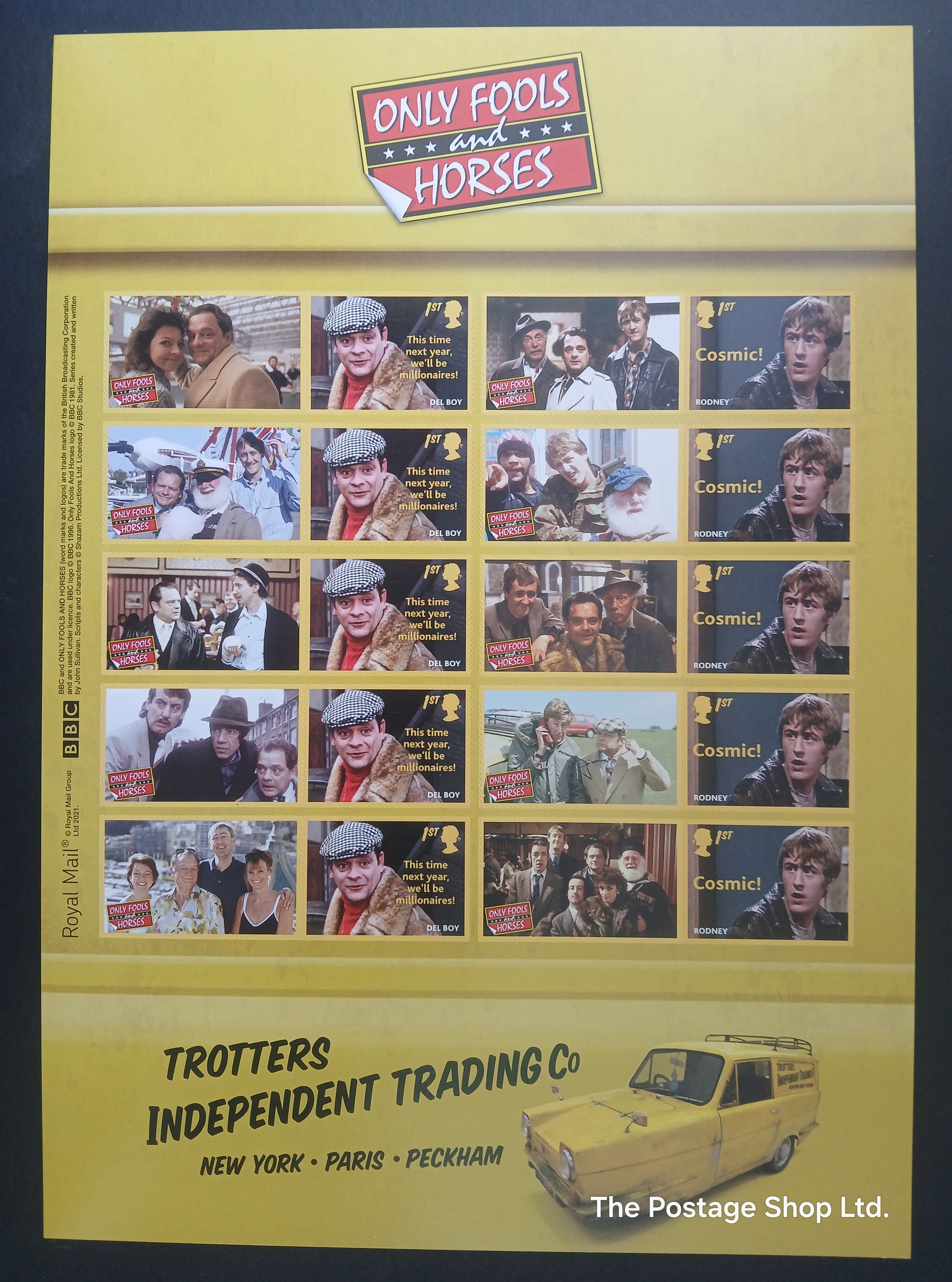 Only Fools and Horses Smiler/Label Sheet - Save up to 30%