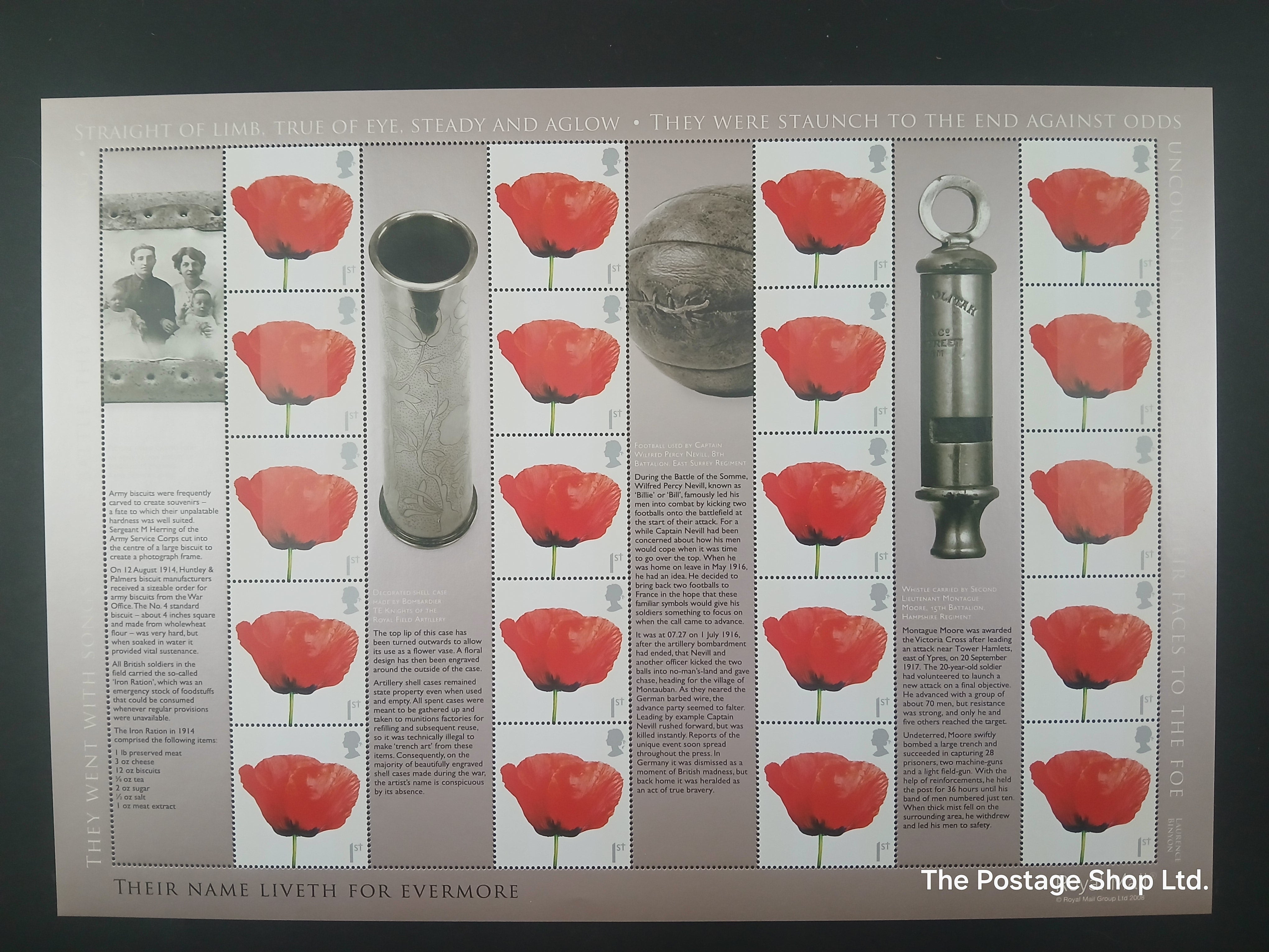 We Will Remember- Smiler/Label Sheet - Save up to 30%