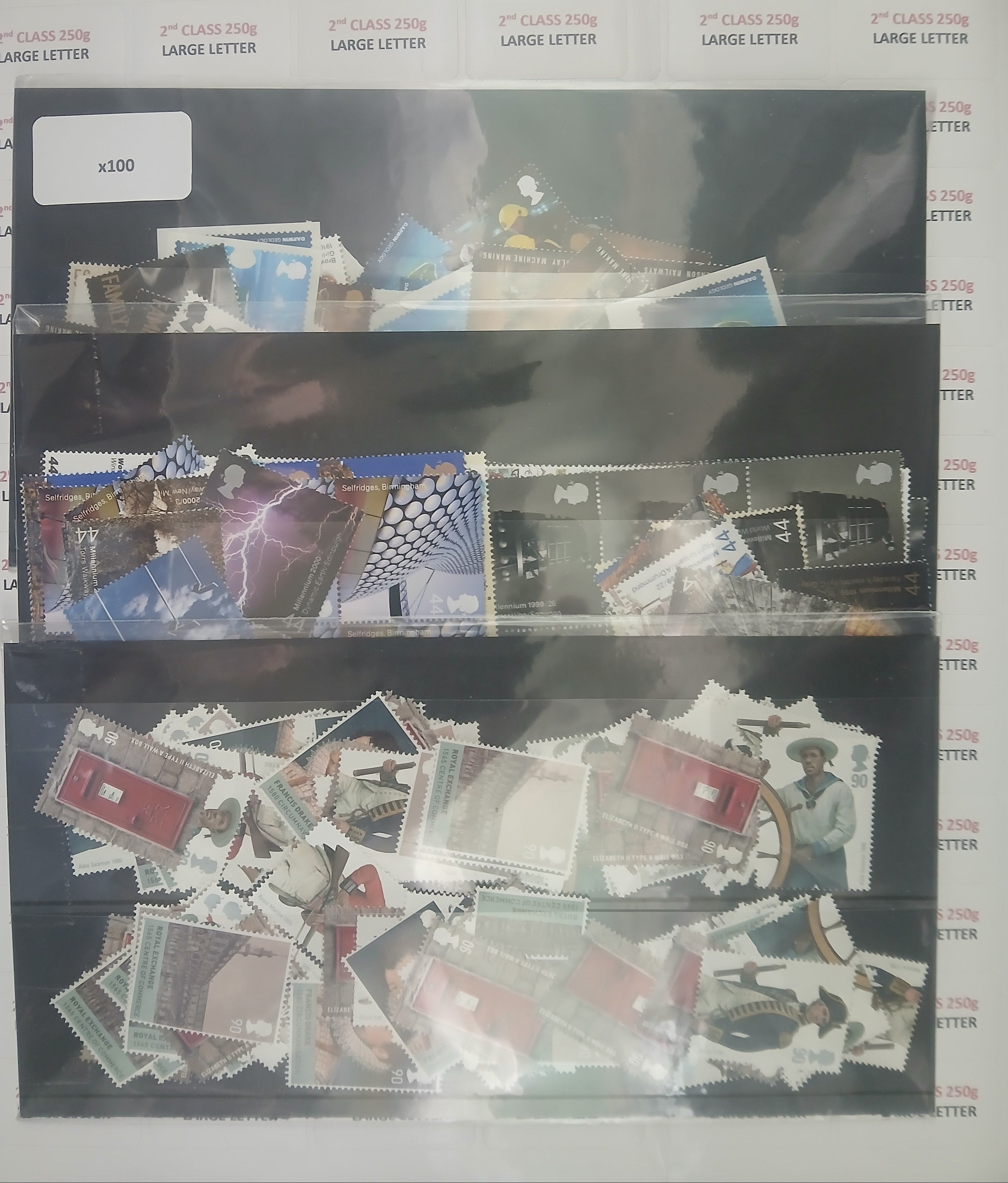 2nd Class Large Letter, 3 Stamp Combination - Pictorial - Save up to 36% New Rate APR 2026