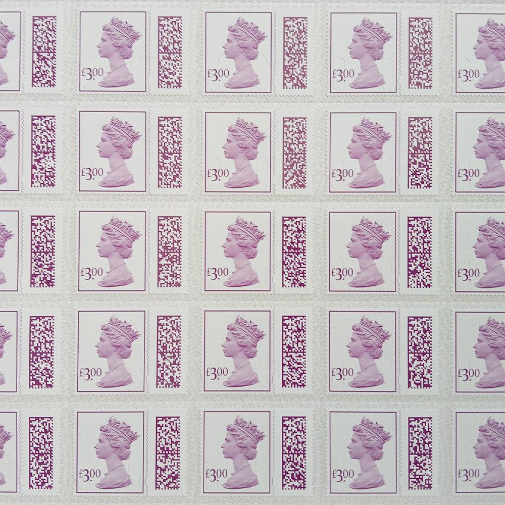 Individual Value £3 - Barcoded, Self-adhesive Stamps - Save up to 14%
