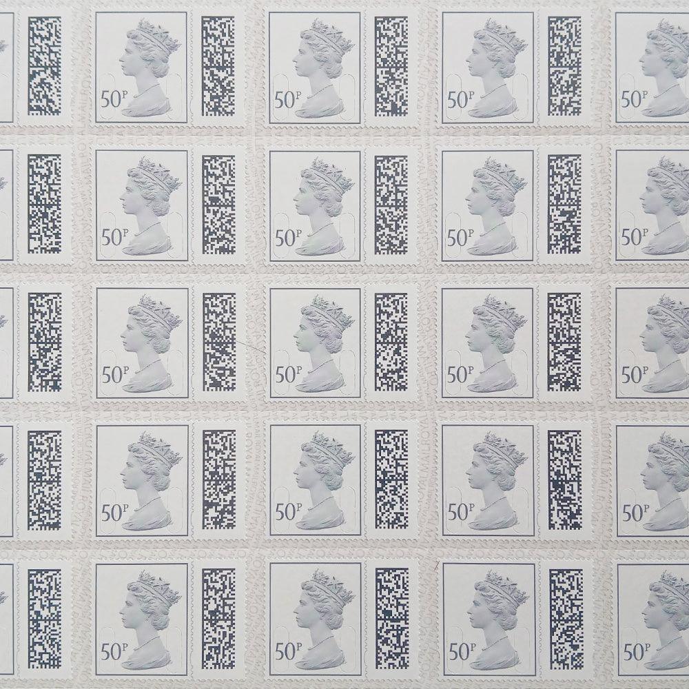 Individual Value 50p - Barcoded, Self-adhesive Stamps - Save up to 18%