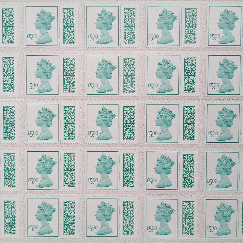 Individual Value £5 - Barcoded, Self-adhesive Stamps - Save up to 14%