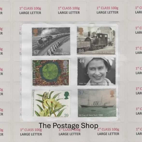 1st Class Large Letter 100g Label - value £3.30 - Save up to 36%