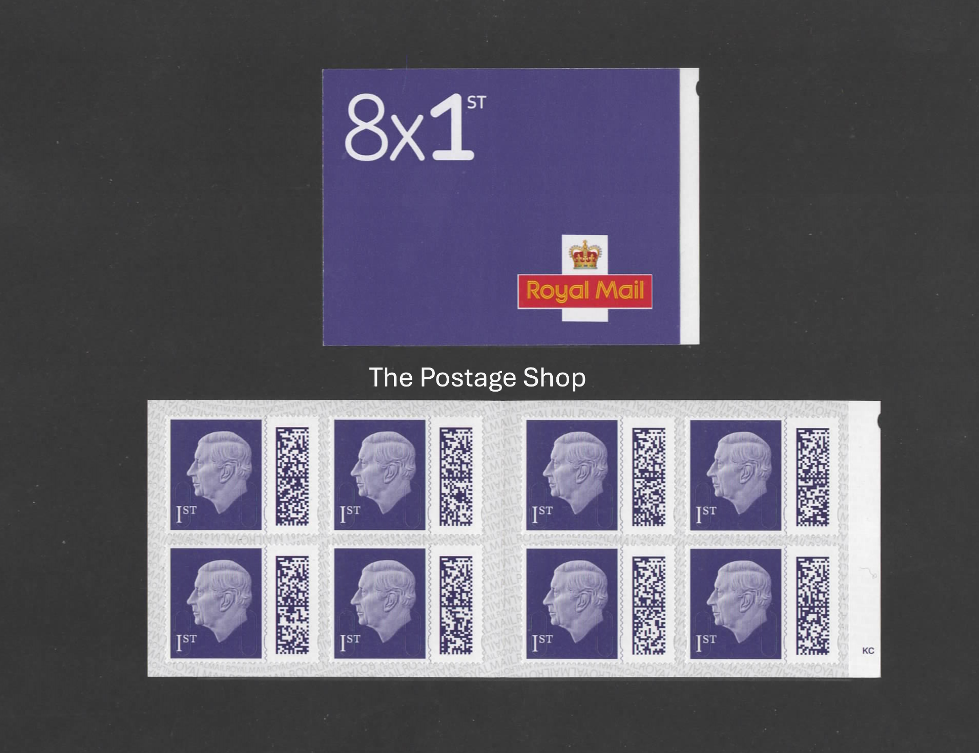 1st Class Letter - Barcoded, Self-adhesive Booklets (8 stamps) - Save up to 26.5%