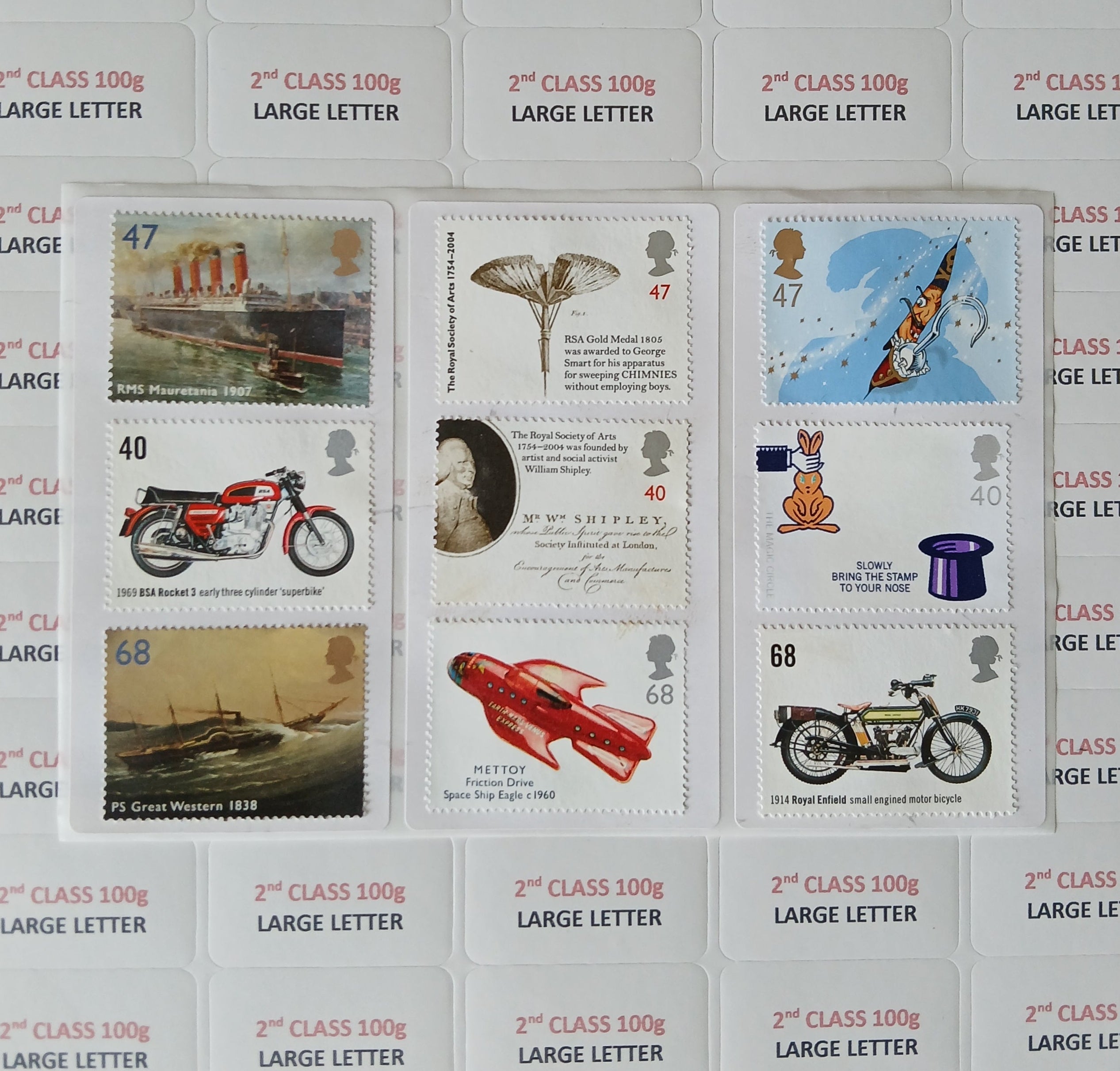 2nd Class Large Letter 100g Label - value £1.55 - Save up to 30%