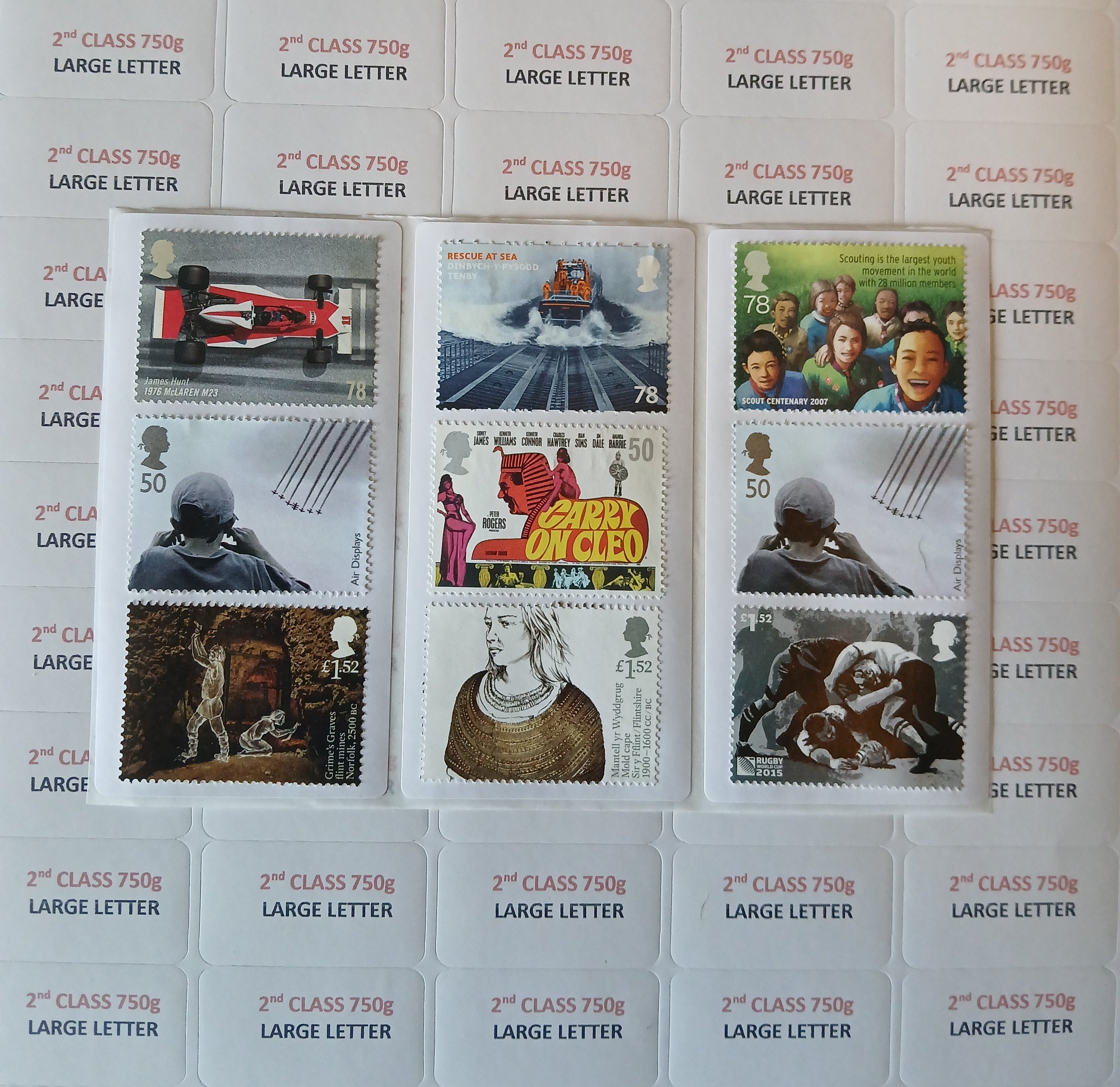 2nd Class Large Letter 750g Label - value £2.70 - Save up to 30%