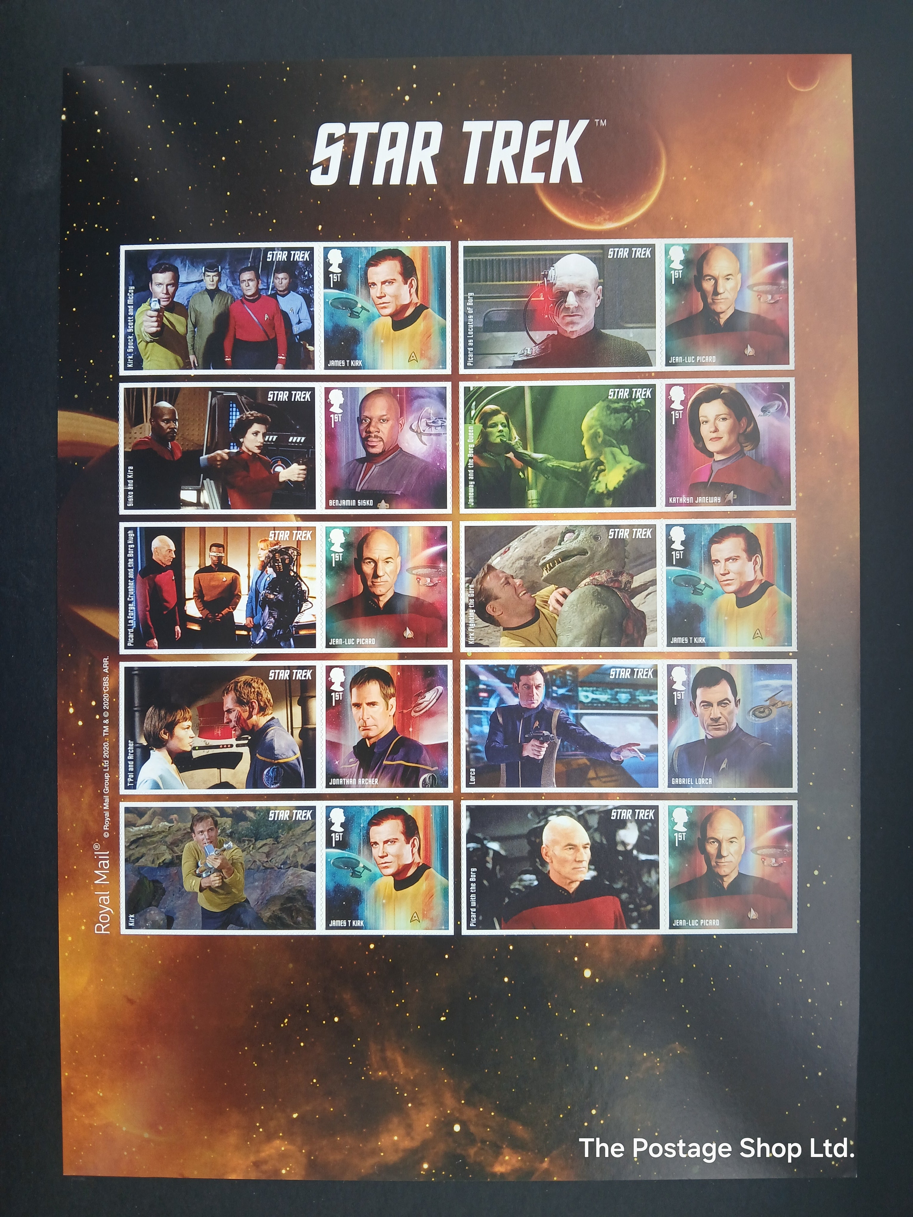 Star Trek 1st Issue Smiler/Label Sheet - Save up to 30%