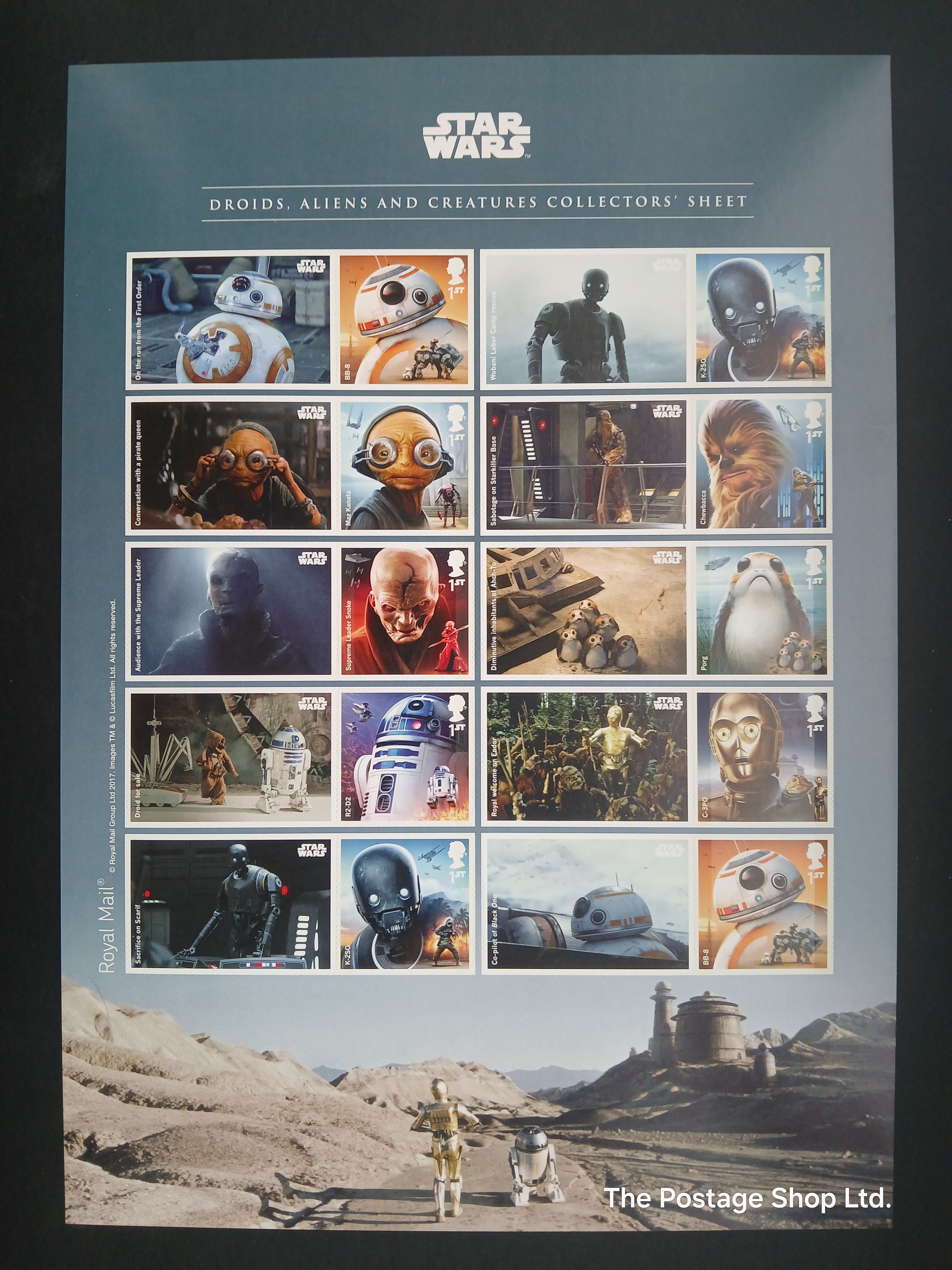 Star Wars 4th Issue Smiler/Label Sheet - Save up to 30%