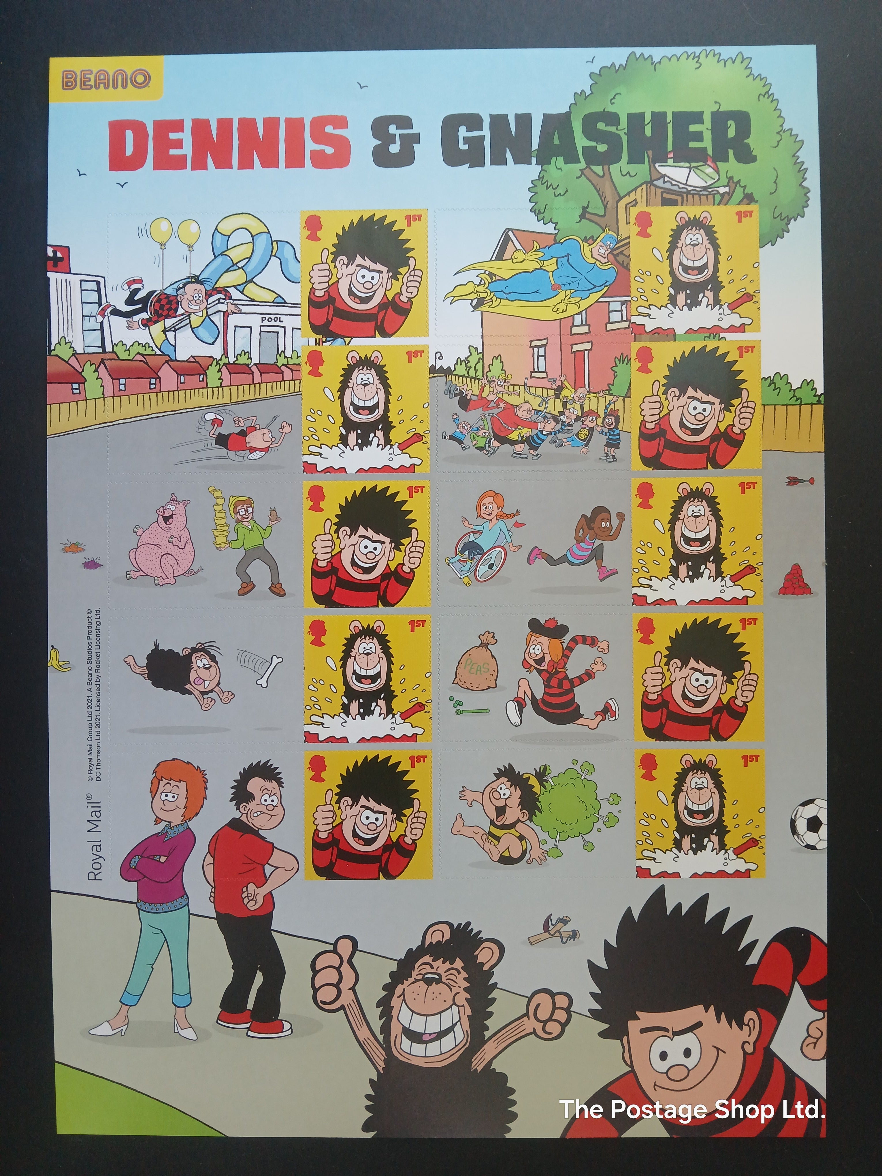 Denise and Gnasher Smiler/Label Sheet - Save up to 30%