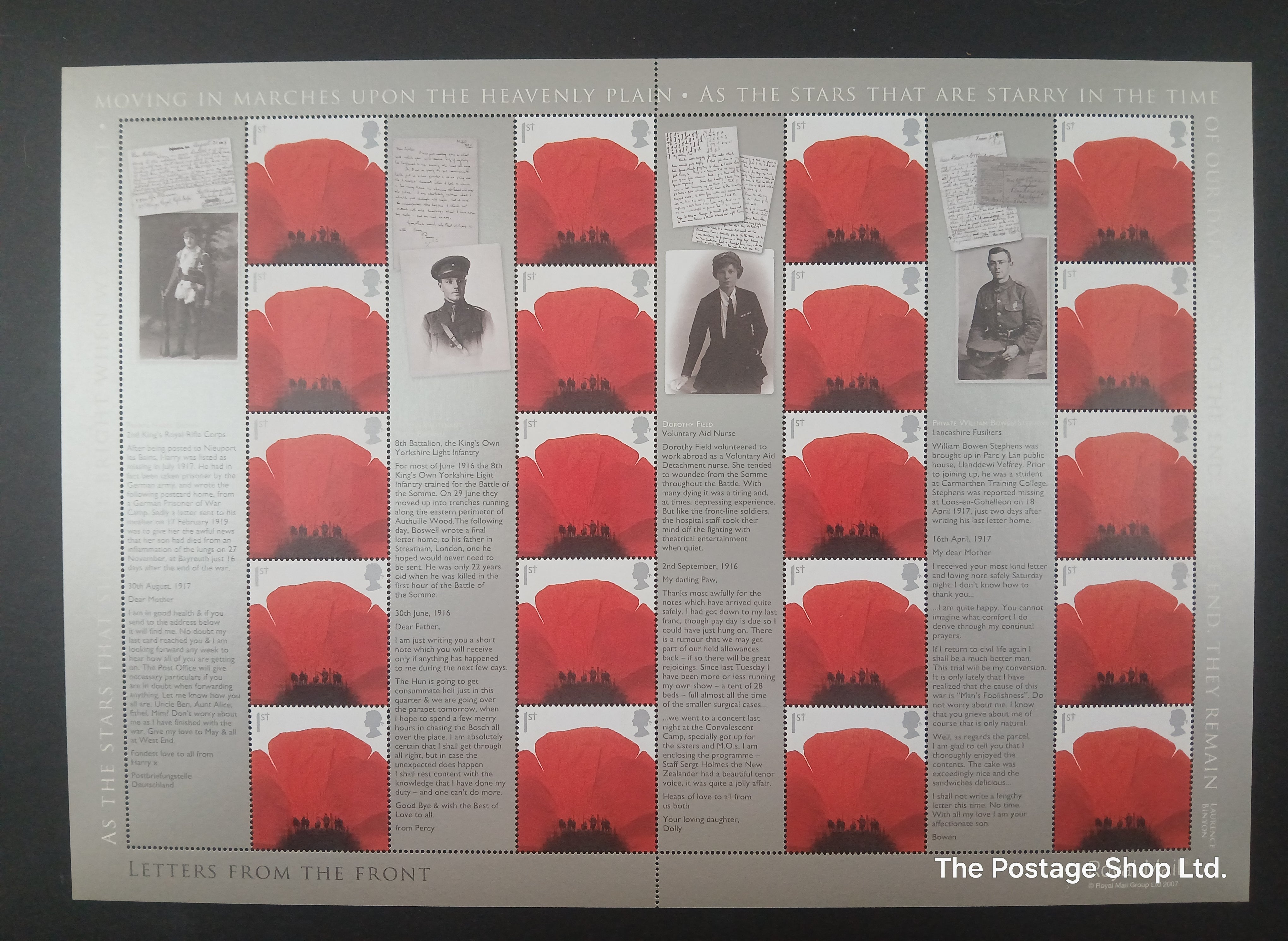 Letters from the Front- Smiler/Label Sheet - Save up to 30%