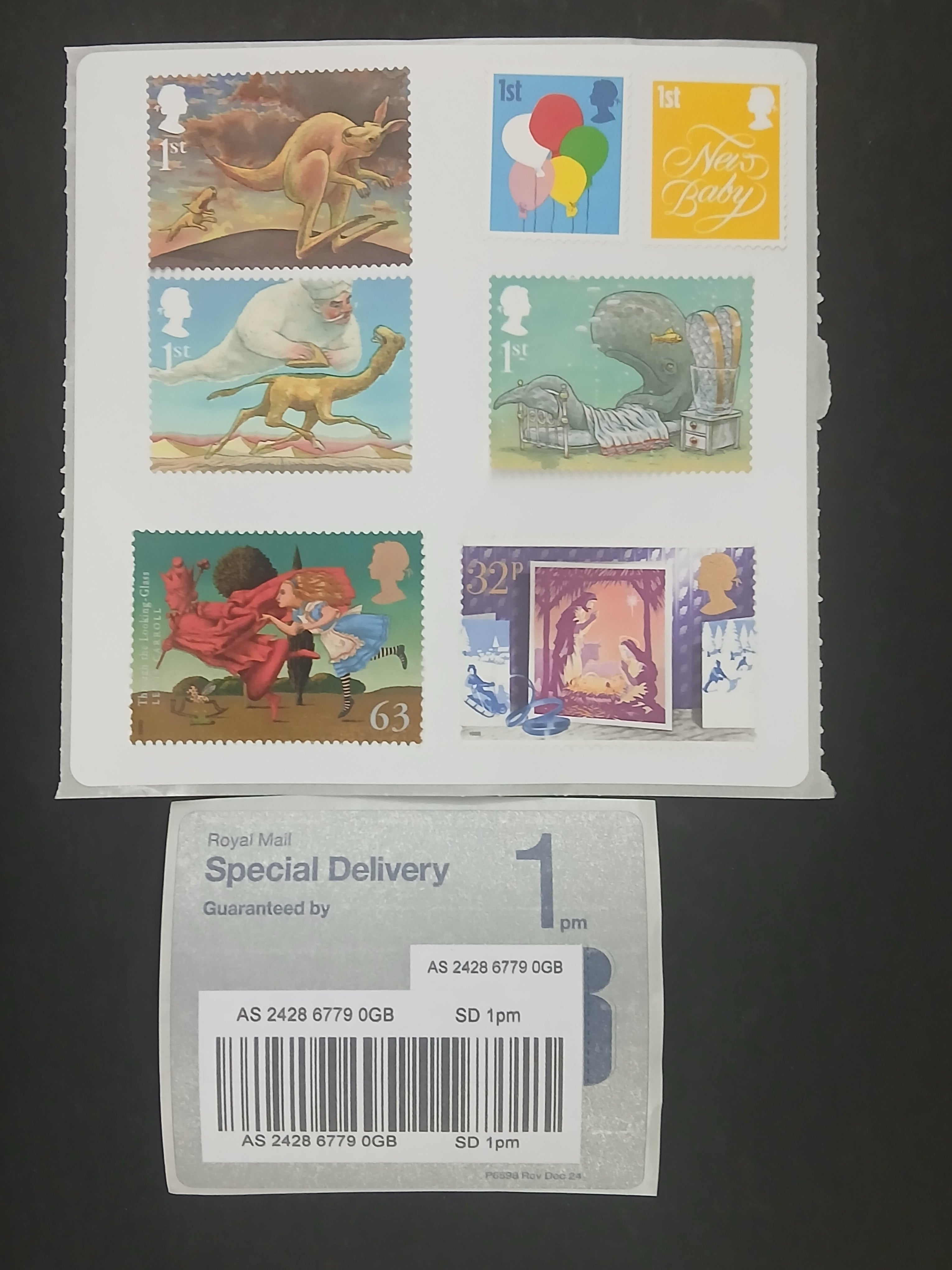 Royal Mail 'Special Delivery Guaranteed®' 100g by 1 p.m. (£750 compensation) - Pictorial, Value £9.95 - Save up to 30% New Rate APR 2026