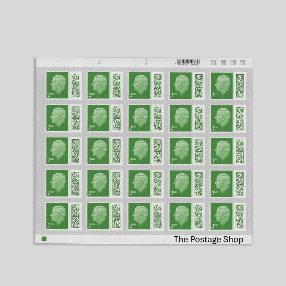 2nd Class Letter - Barcoded, Self-adhesive Stamps - Save up to 6.50%