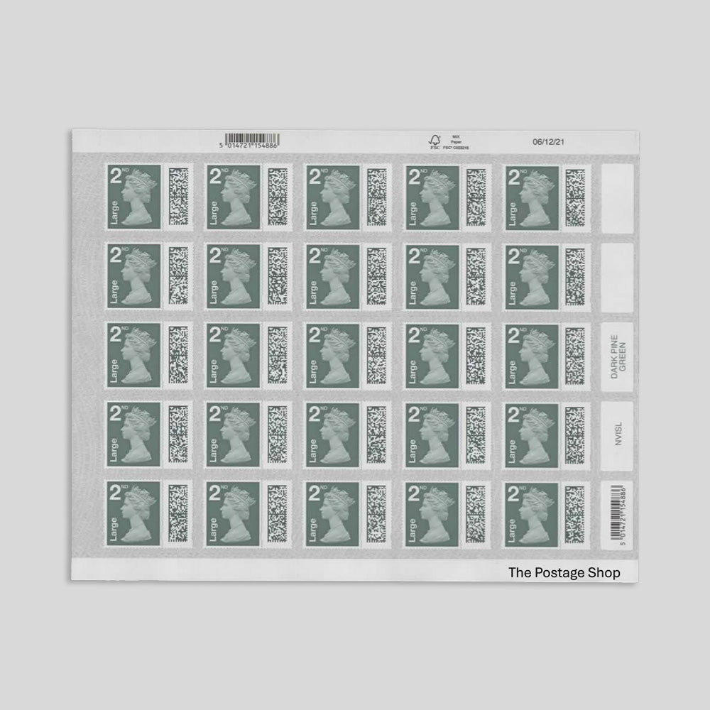 2nd Class Large Letter - Barcoded, Self-adhesive Stamps - Save up to 6%