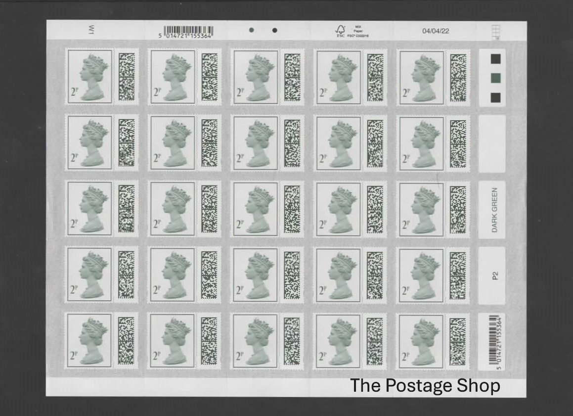 Individual Value 2p - Barcoded, Self-adhesive Stamps - Save up to 25%